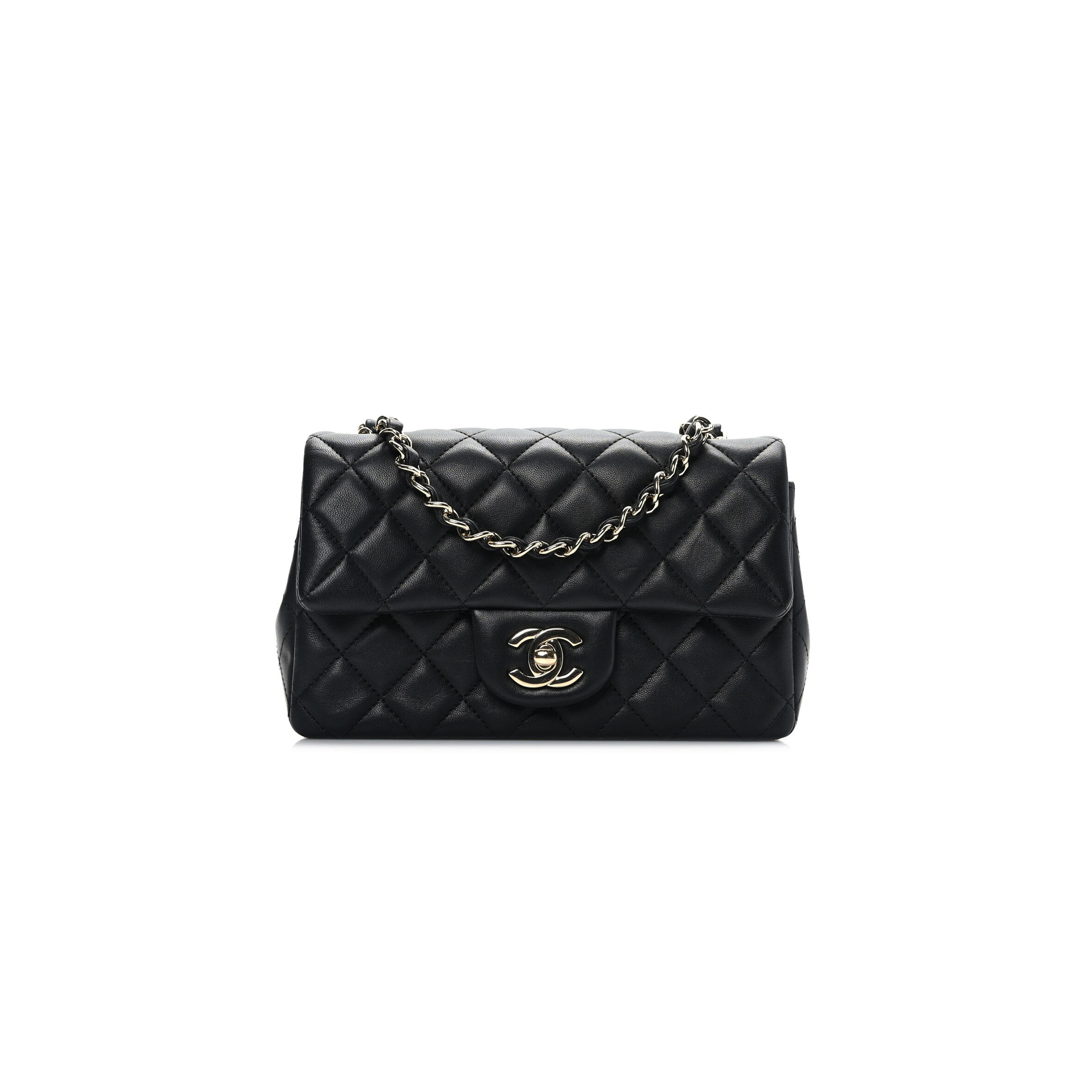 CHANEL LAMBSKIN QUILTED MINI FLAP BAG 1242244 (20*12*6cm)